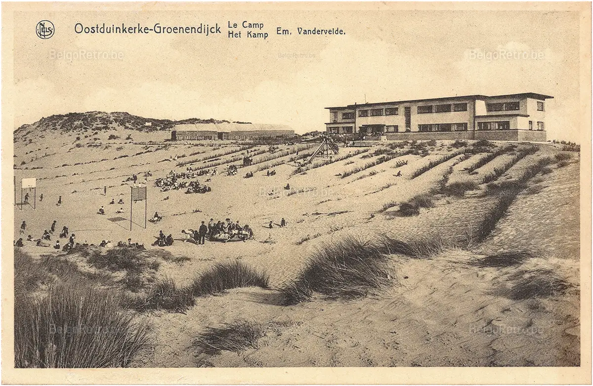 NELS Oostduinkerke-Groenendijck Le Camp Het Kamp ’’Em. Vandervelde’’.   Ern. Thill, Bruxelles, n° 36 